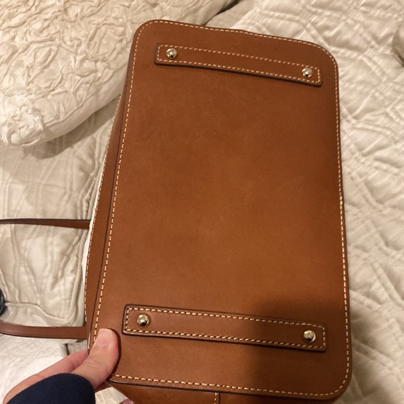 Dooney & Bourke white ostrich tote- like new! - Picture 12 of 13